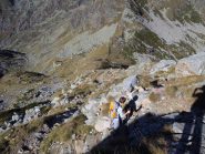 la risalita all'anticima