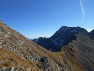 Col d'Eyele e spalla NO del Glacier risalita al ritorno