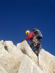 Alle sui facili passaggi della torre finale