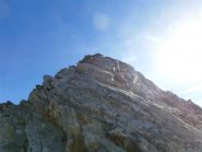 dal colletto, la cresta verso l'anticima