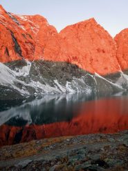 Primo sole sulla Punta Arnas