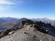 10 - la cima con l'antenna vista dall'anticima