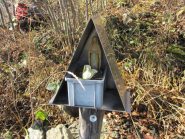 la Madonnina a 10 min. dalla punta con il libro di vetta