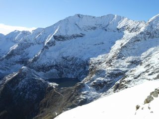 Dal colle Chaparelle il monte Cresto e il lago della Vecchia