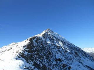 Dal colle Chaparelle la cresta finale e la cima
