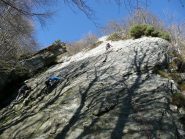 Affollamento su tutte le vie, verdastri e freddi solo i primi metri poi tutto perfetto. La nostra è quella a destra.