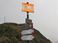Segnaletica dal passo Cirone