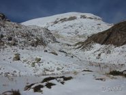 Verso la conca di Piaggia Bella, la Cima Palù