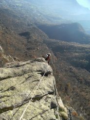Uscita in cima allo sperone