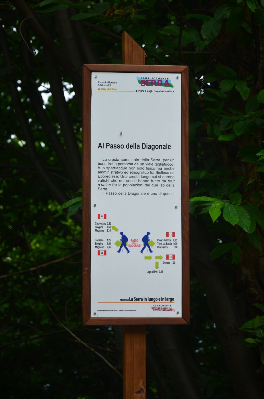 Lungo la Serra, passaggio intermedio con varie uscite