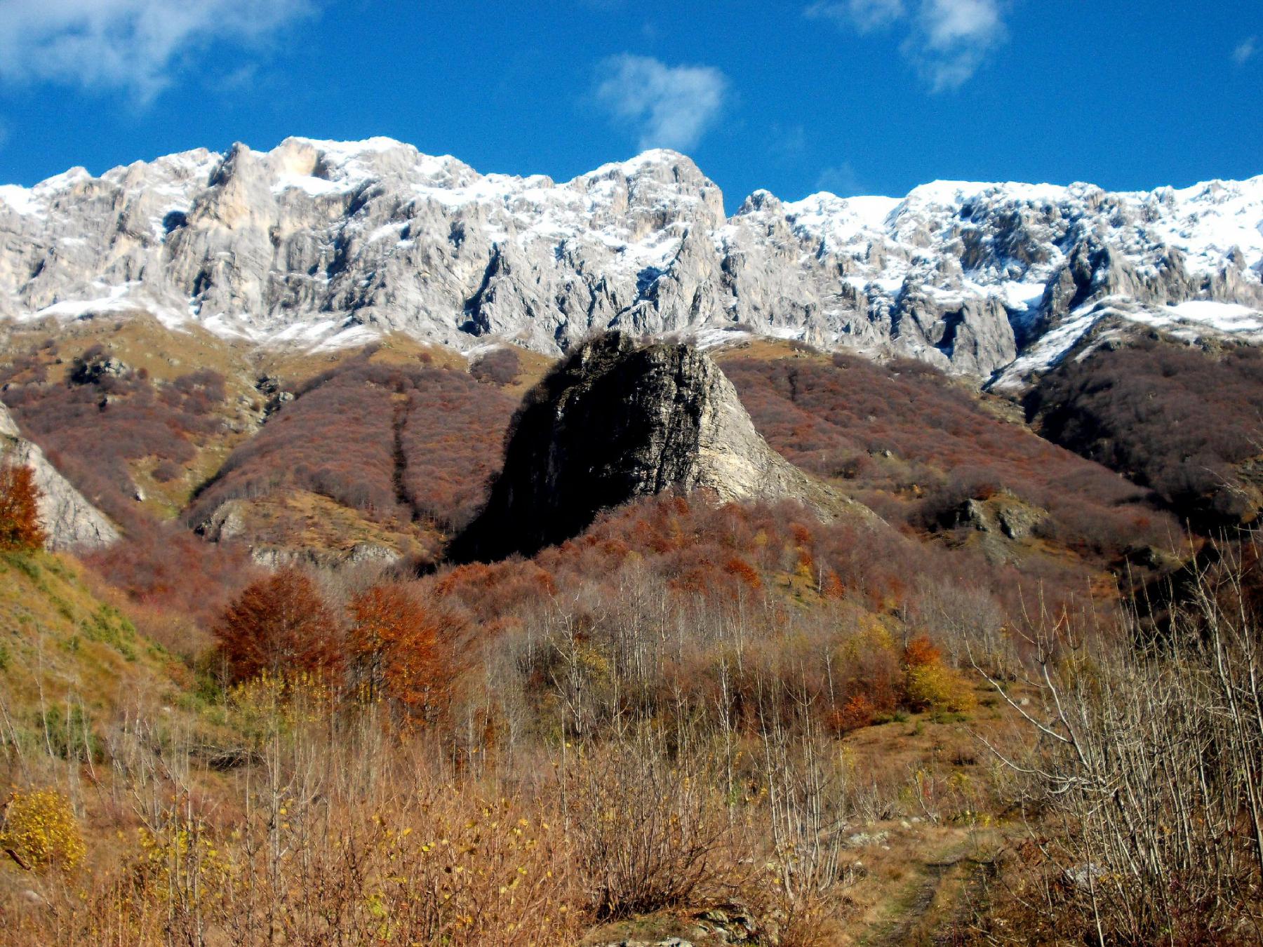 varietà di colori verso il Monte Bussaia