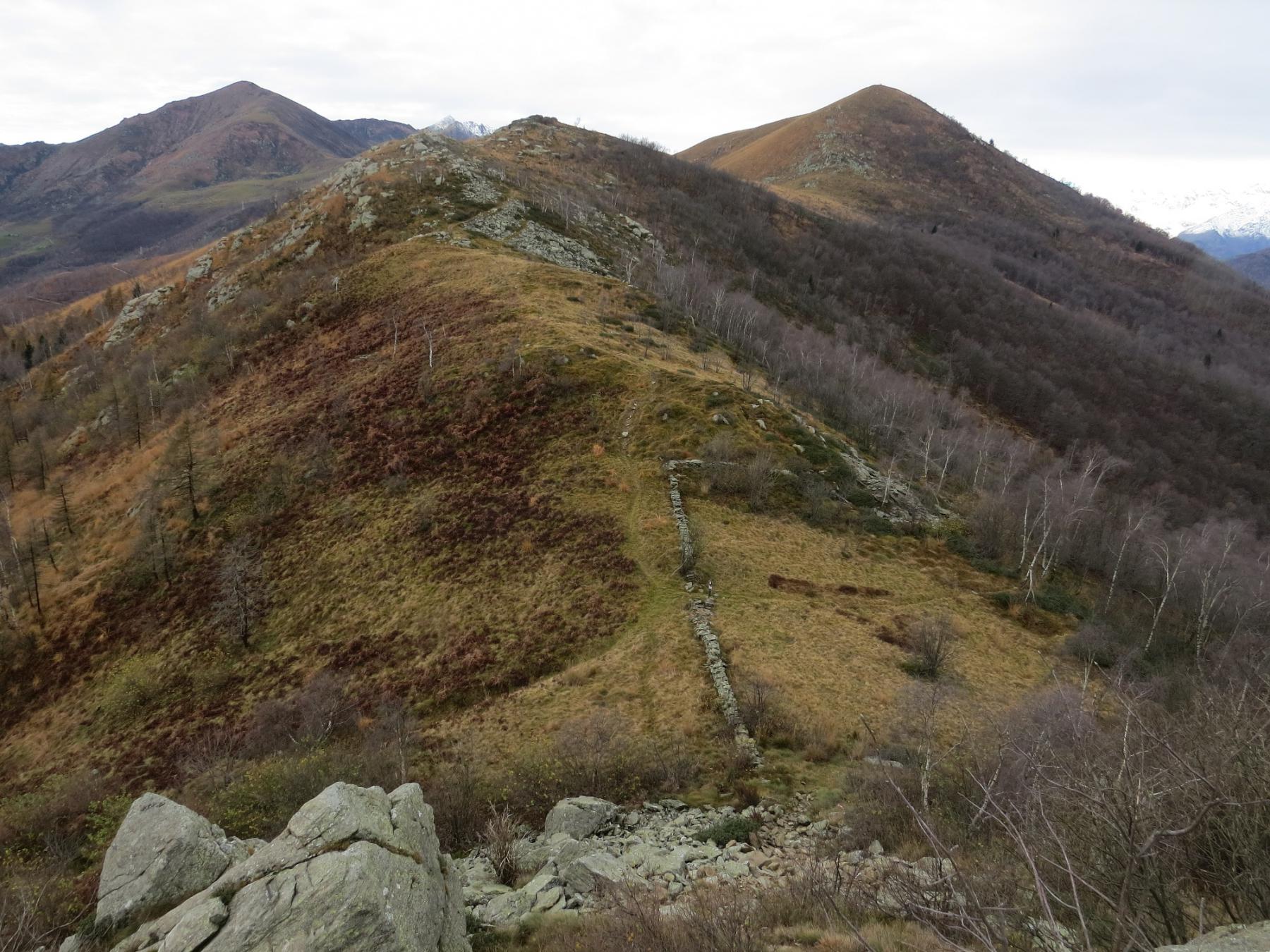 Monte Soglio e Cima Mares, visti dalle Rocche di San Martino 