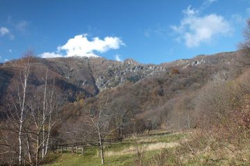 Selassa imbiancata e Castello Oddino alla partenza.
