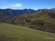 La dorsale di salita al Guardiabella da San Bernardo di Conio 
