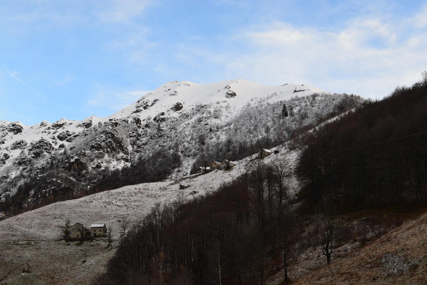 il Pizzo Tracciora di Cervatto visto dall'Alpe Barbughera