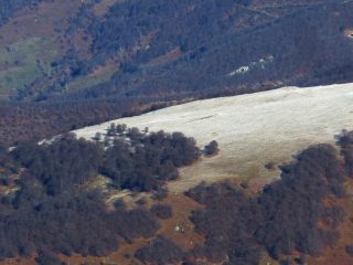 la zona chiamata L'Accampamento vista dalla Ferrarine