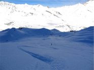 verso la fine della discesa, sempre in ombra in questa stagione