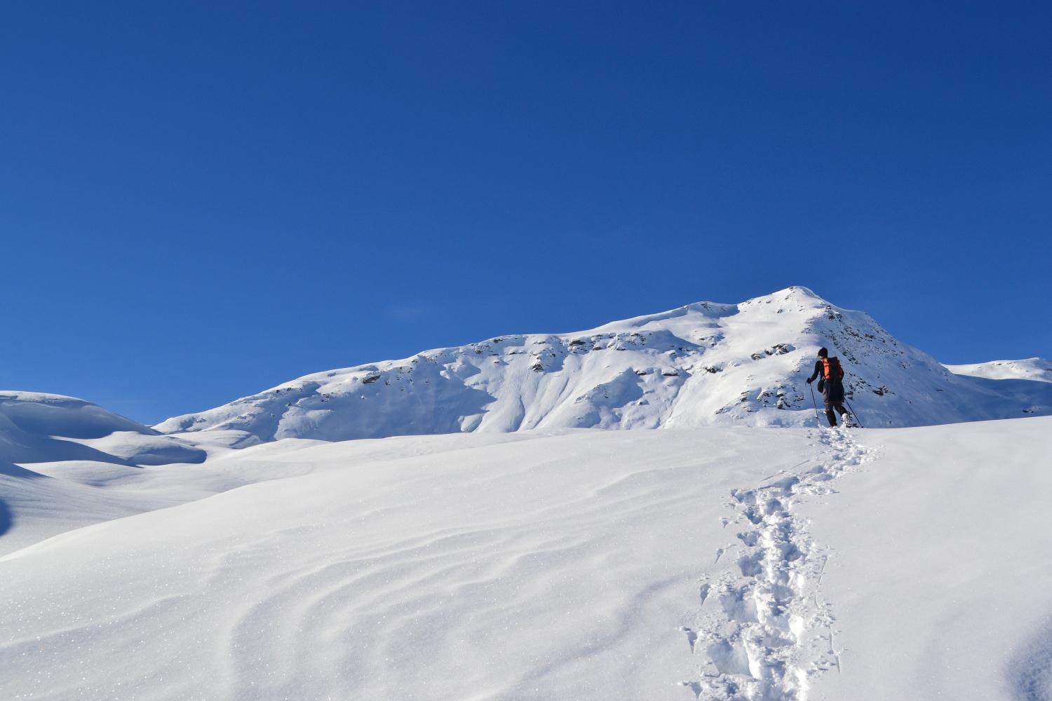 salendo al cospetto dell'inconfondibile sagoma del Bardan