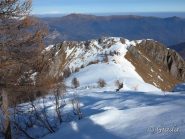 Uno sguardo indietro verso il Monte Bastia