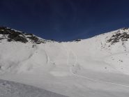 03 - pendio di discesa diretto sotto la Testa dell'Assietta