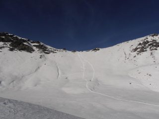 03 - pendio di discesa diretto sotto la Testa dell'Assietta