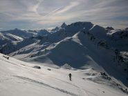 Al centro la quota 2524, sulla dx il canale