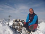 solitaria foto di vetta sulla Rochers Charniers