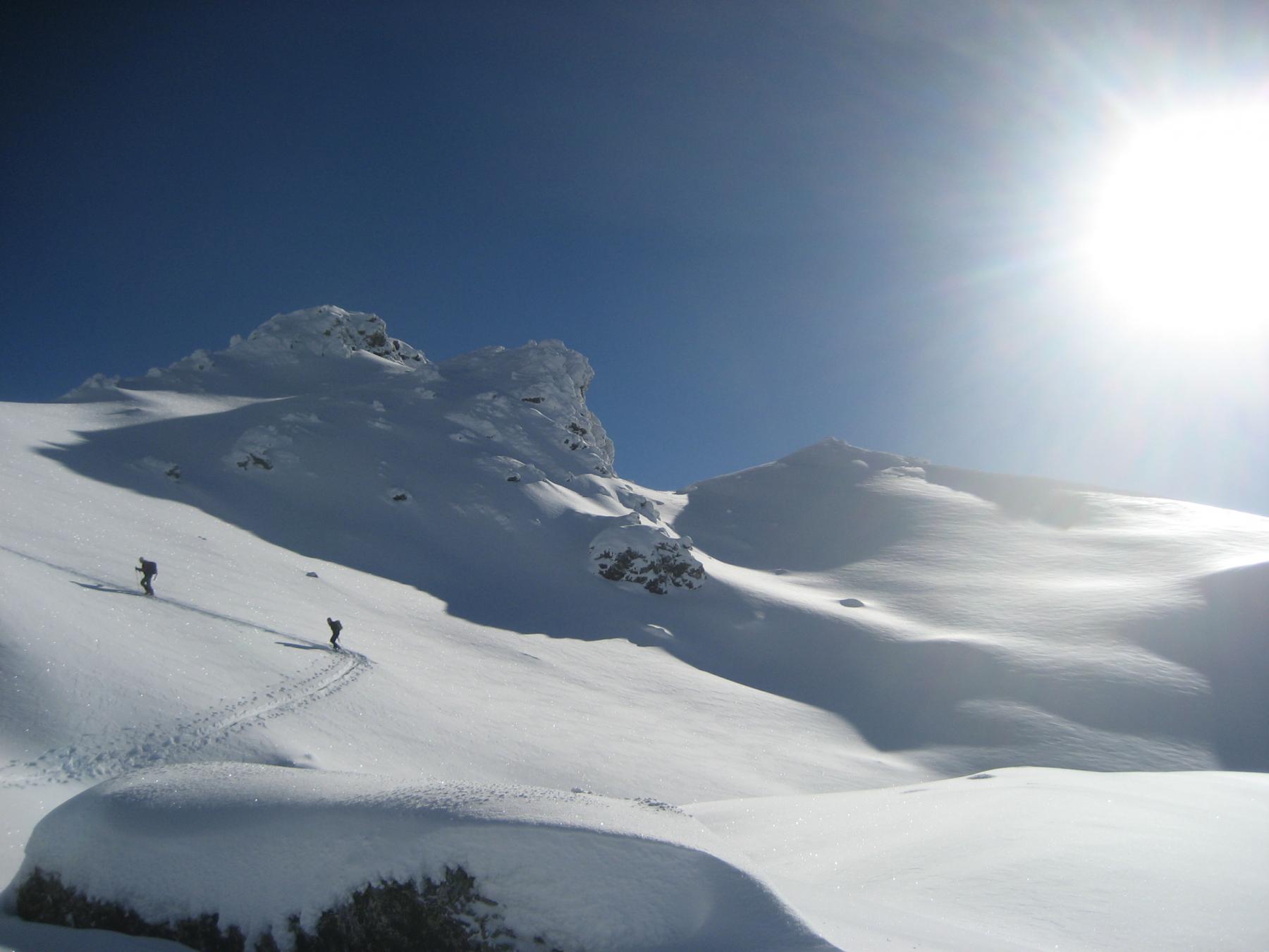 poco prima del colle sulla Dx