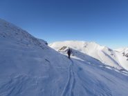 06 - Jafferau alle spalle, questo è il traverso sotto il Rocher de l'Aigle versante Valfredda