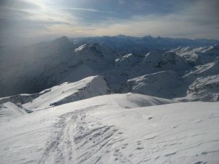 una parte del panorama dalla cima