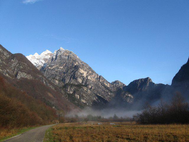 inizio V. Cimoliana con Cima delle Casse e Dosso Nadei