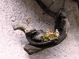 Minipresepio in un ramo