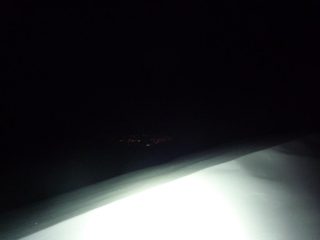 in  vetta.... con le luci dei paesini di fondo valle