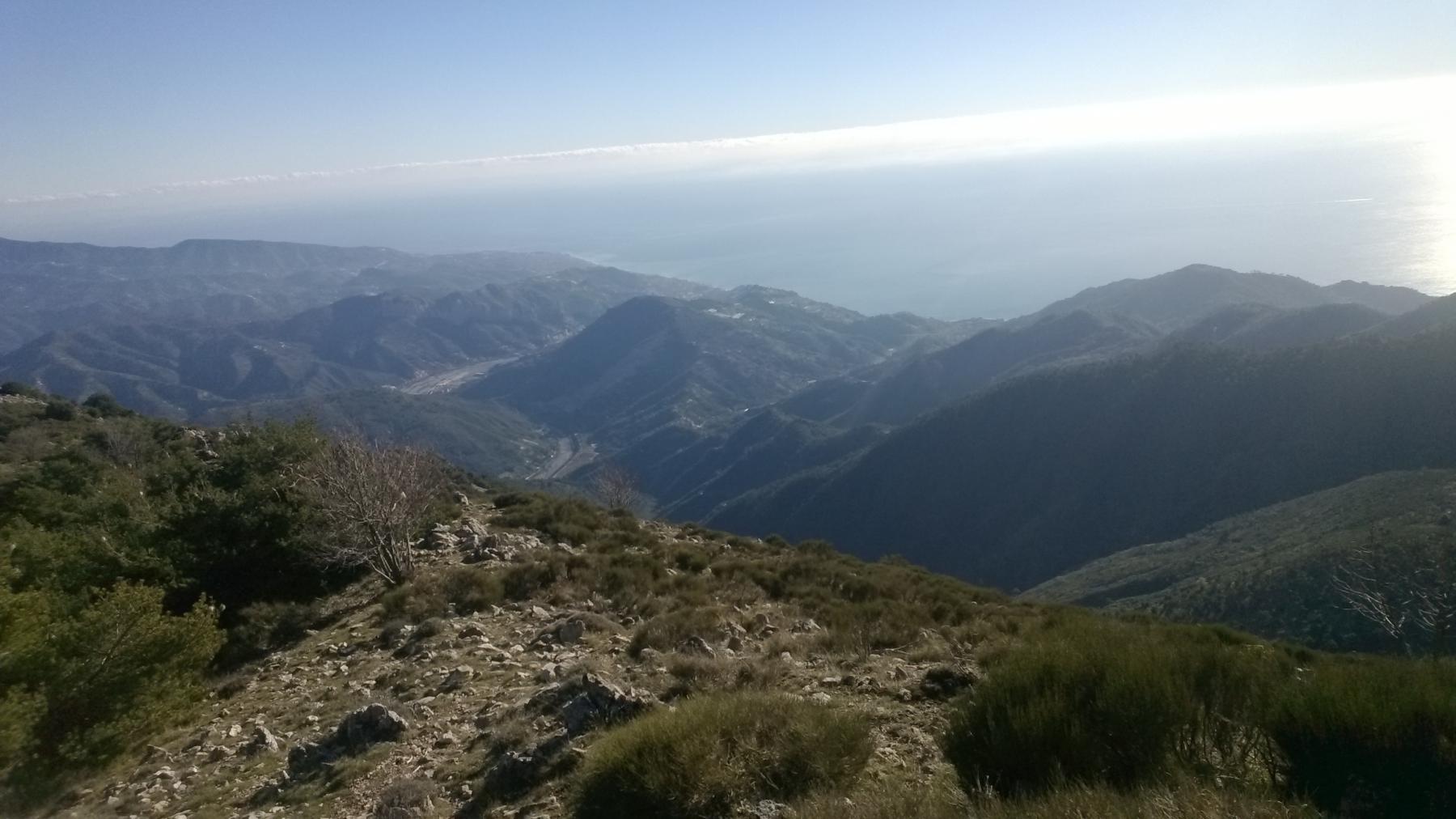 Panorama sulla costa ligure ...