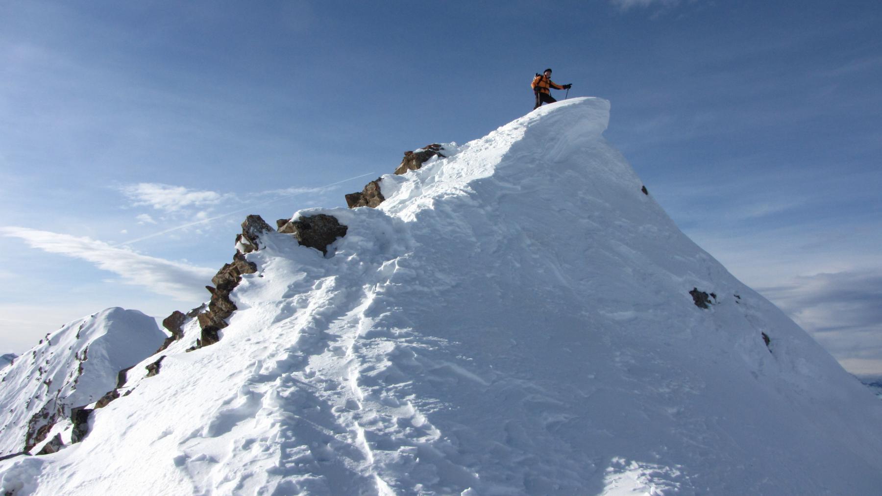 Gianfranco sull'anticima