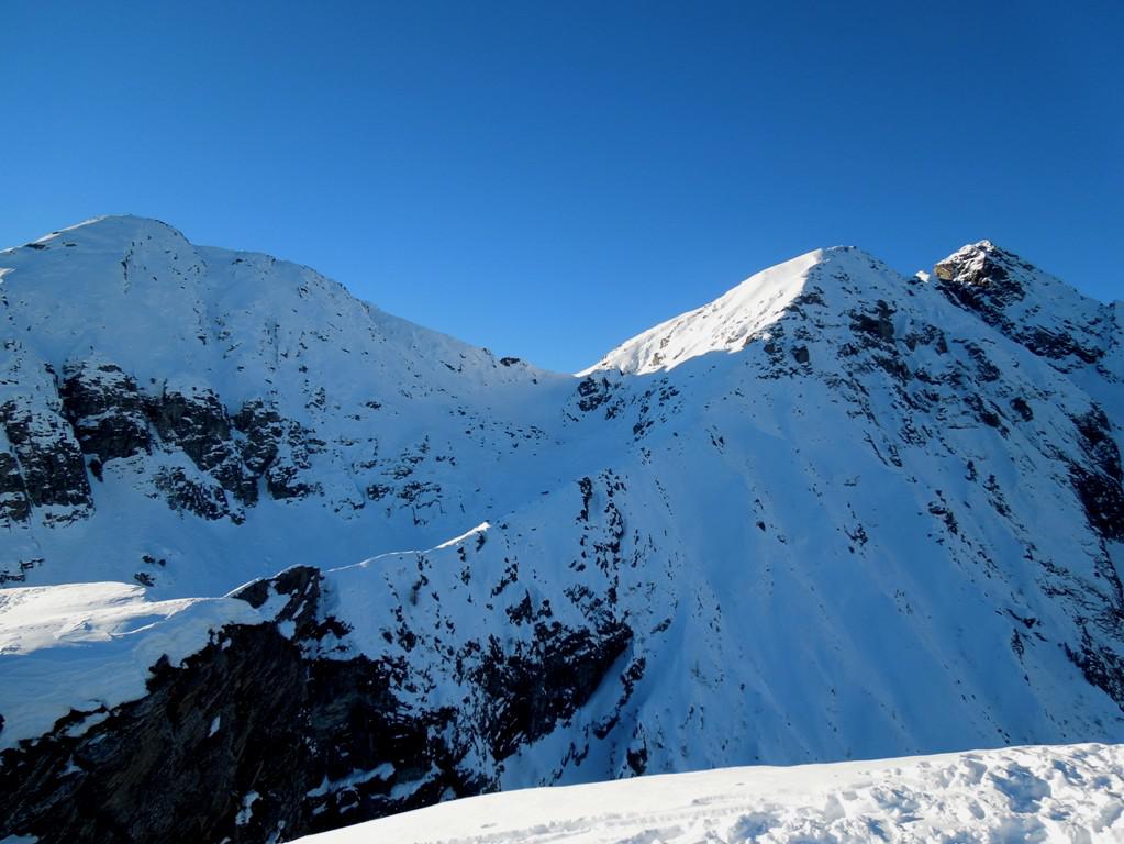 Dalla pala Rusà il Colle Forcola e la Spalla della Lunella