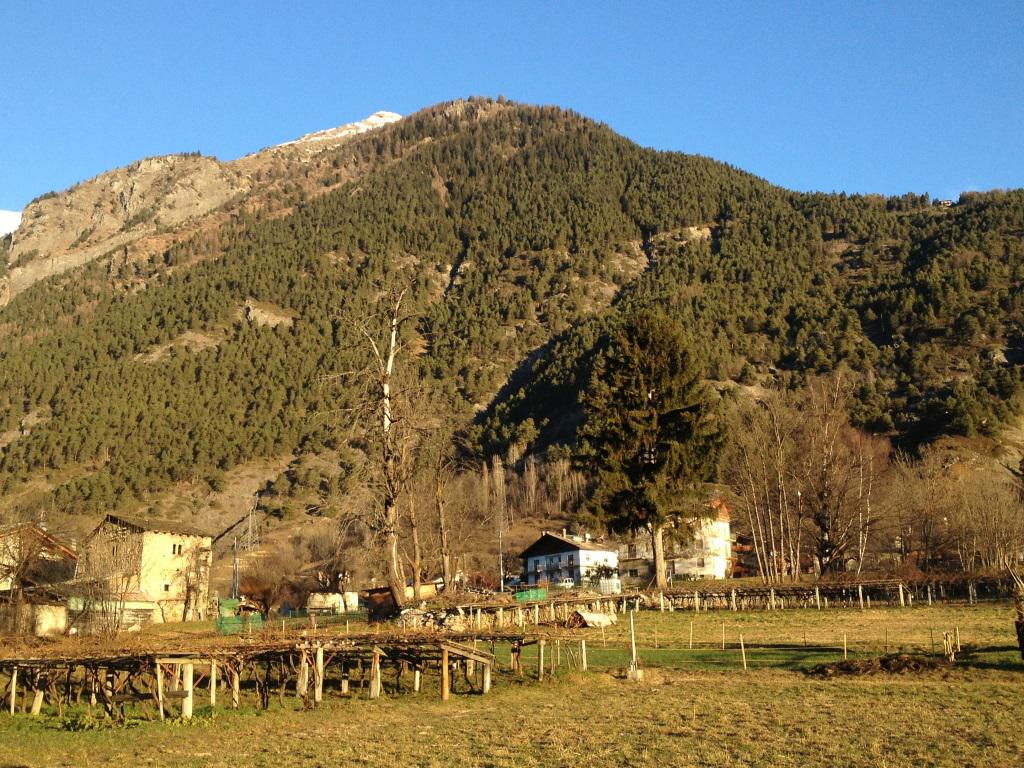 Il Mont de La Lex visto da Villair di Morgex