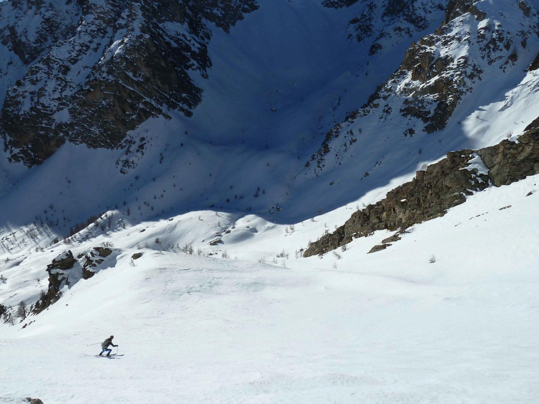 Bel pendio di discesa