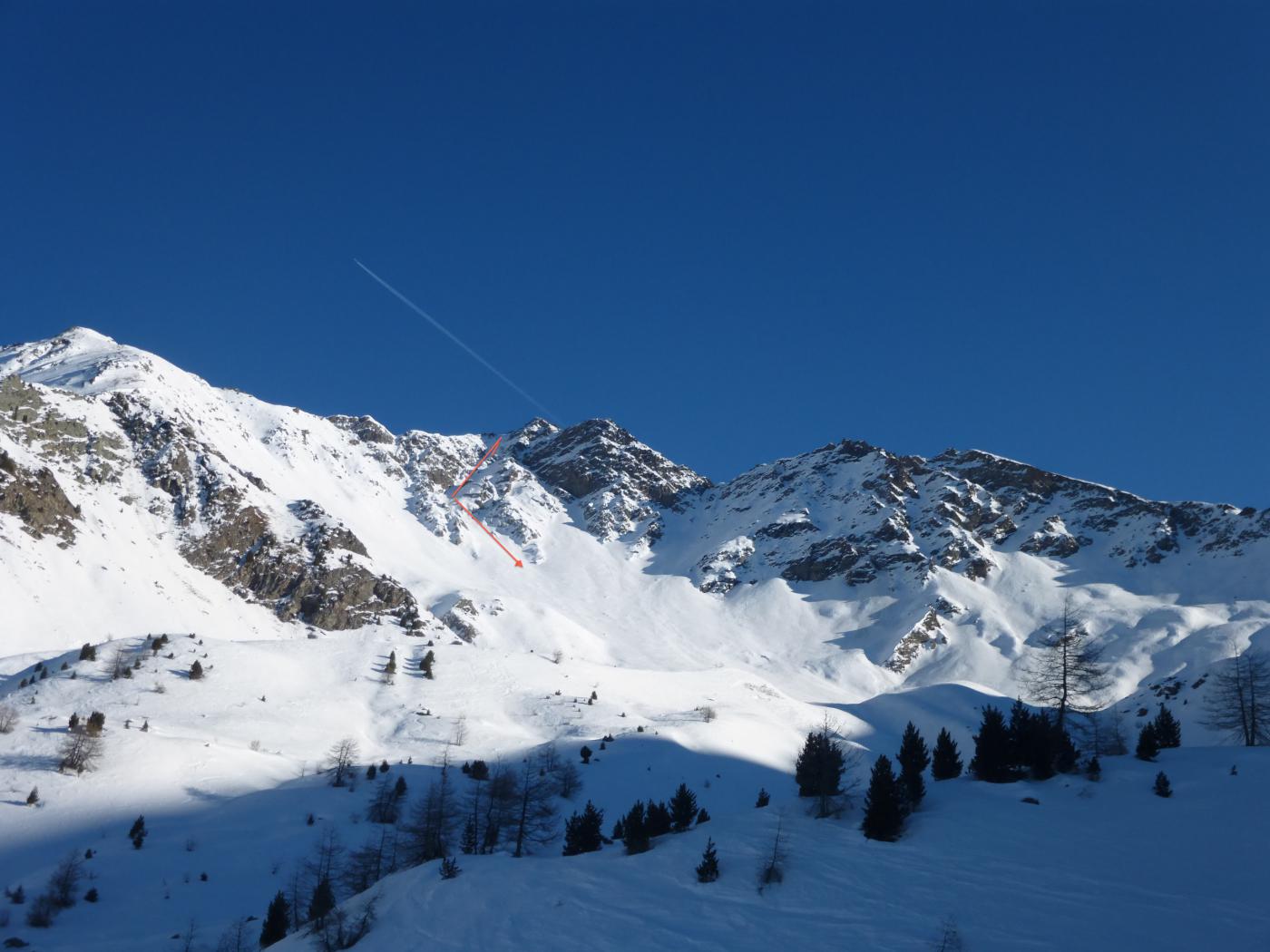 …canale di salita...