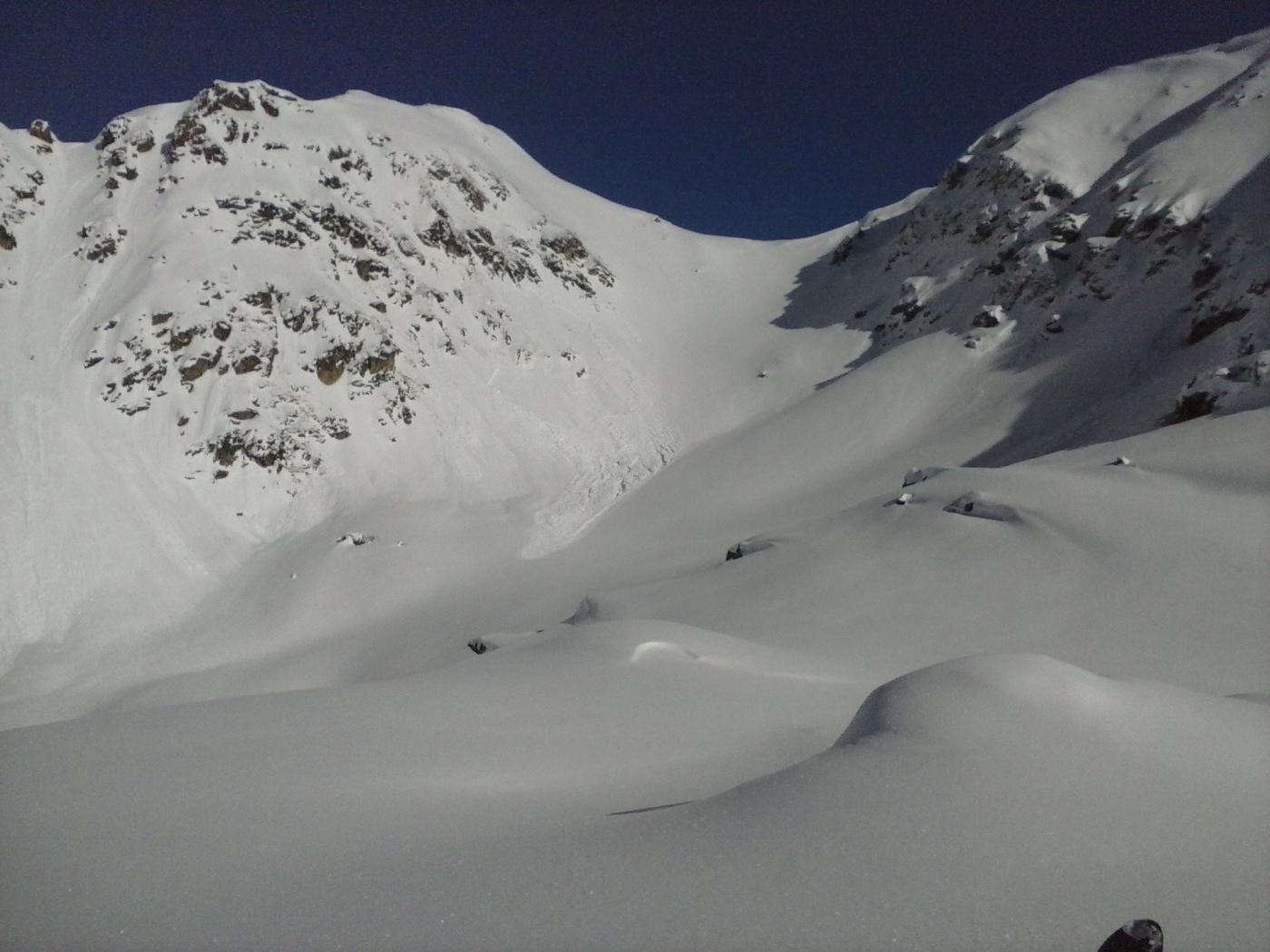 uno sguardo al colle Pillonet troppo carico..