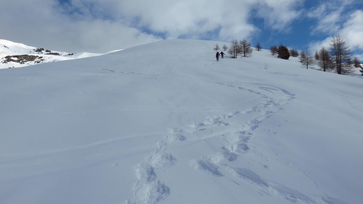 salendo lungo la Costa Serre