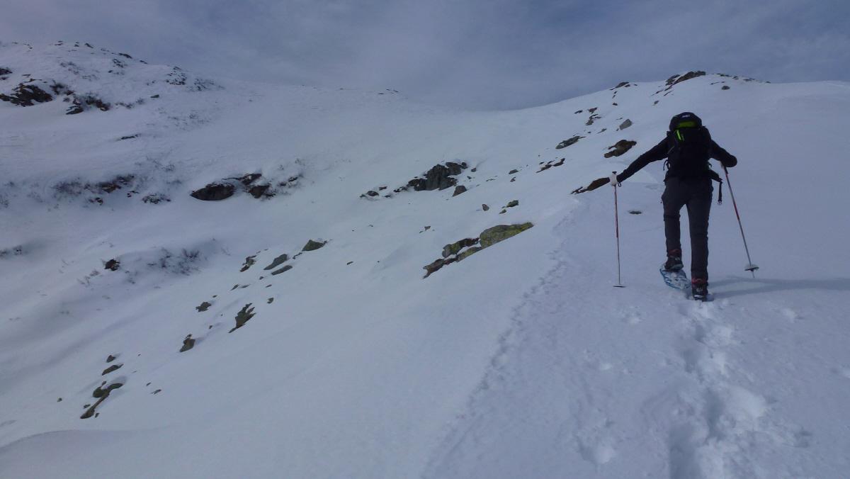 in cresta verso l'Aggia