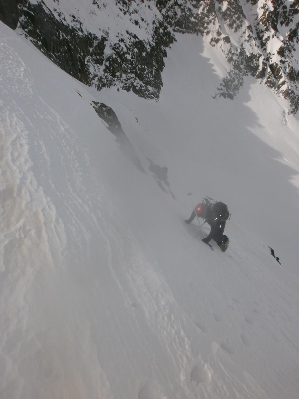 Eraldo alla fine del traverso