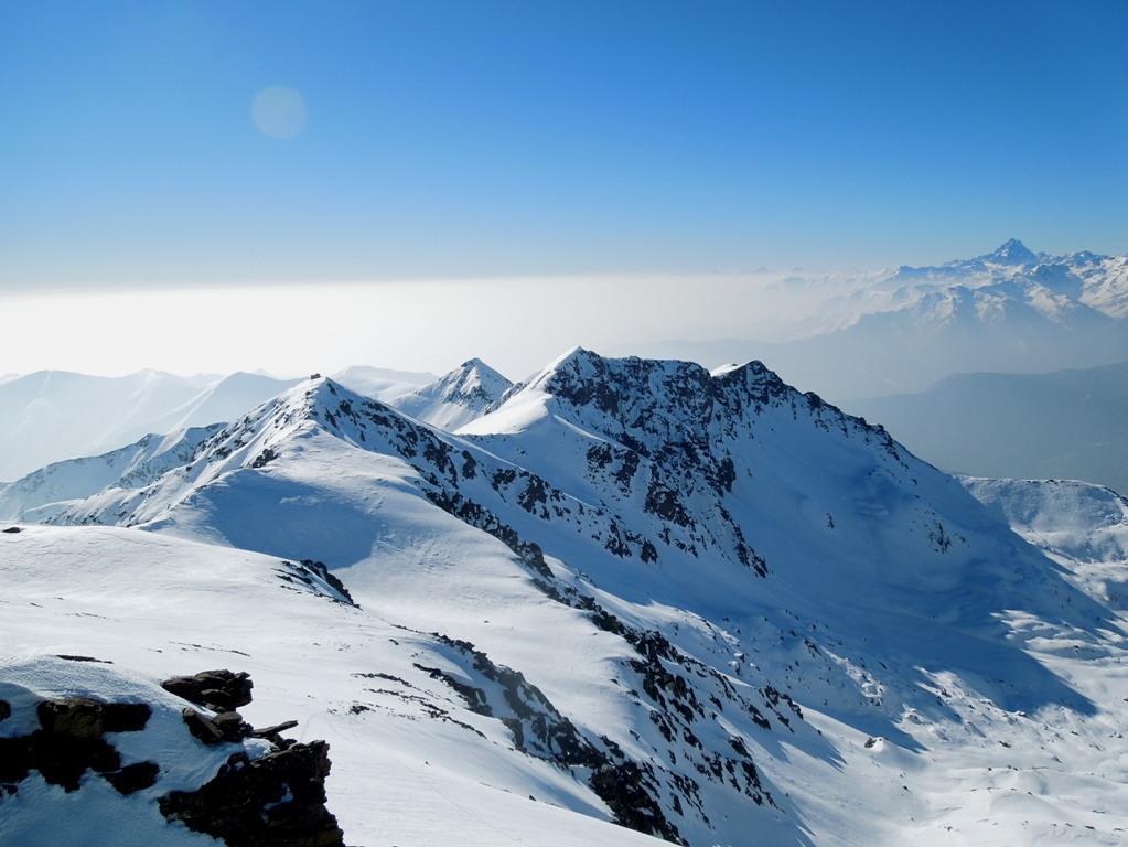 La cresta da percorrere dal Rocciavrè