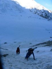 Inizio salita verso Col Chardonnet