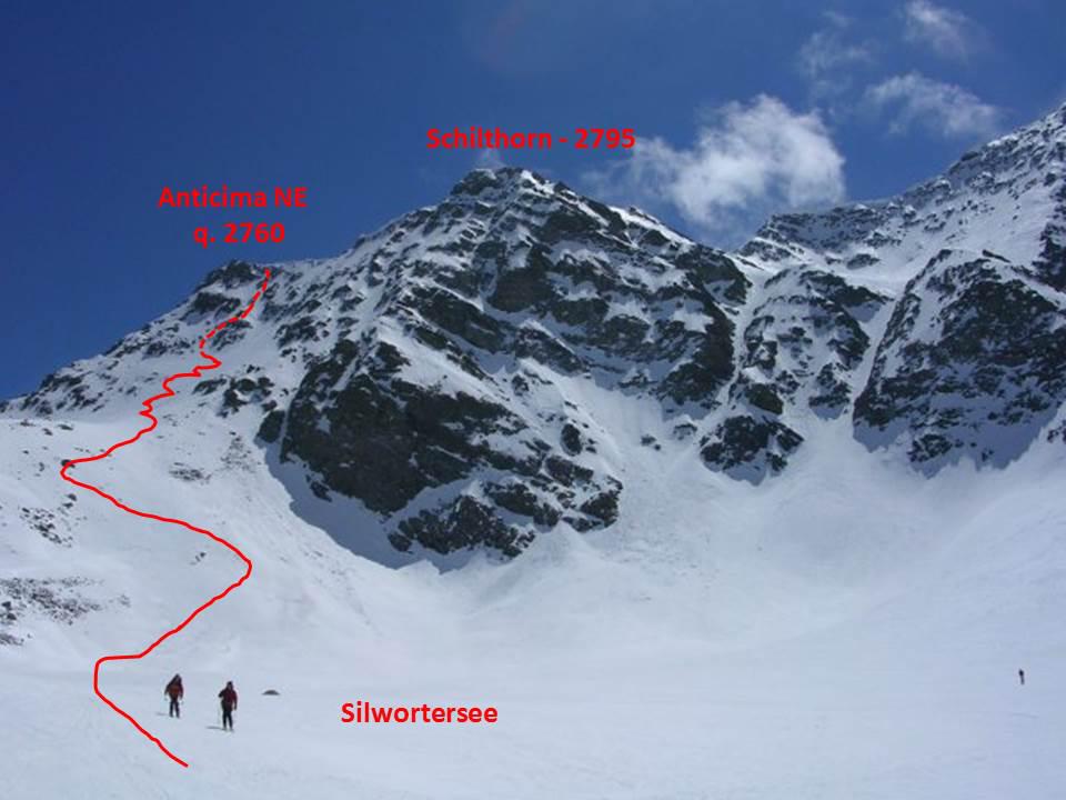 Salita parete NW Schilthorn q. 2760