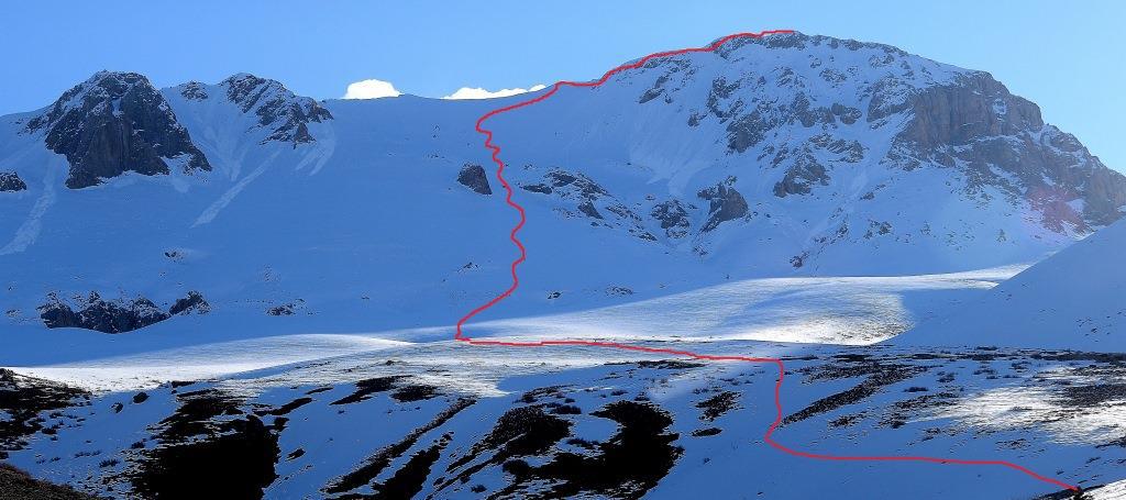 il versante ovest del Eznevit