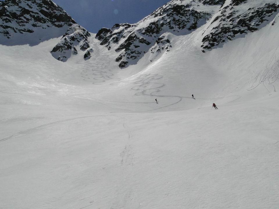 Discesa dal Passo del Lupo Ovest