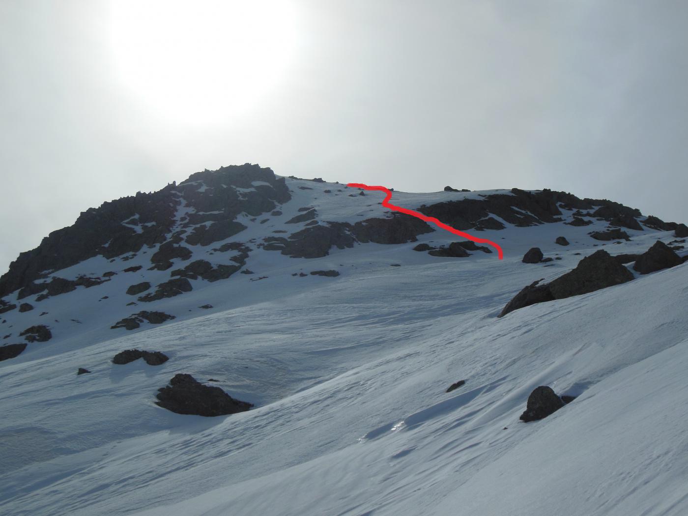 Passaggio obbligato sotto la vetta