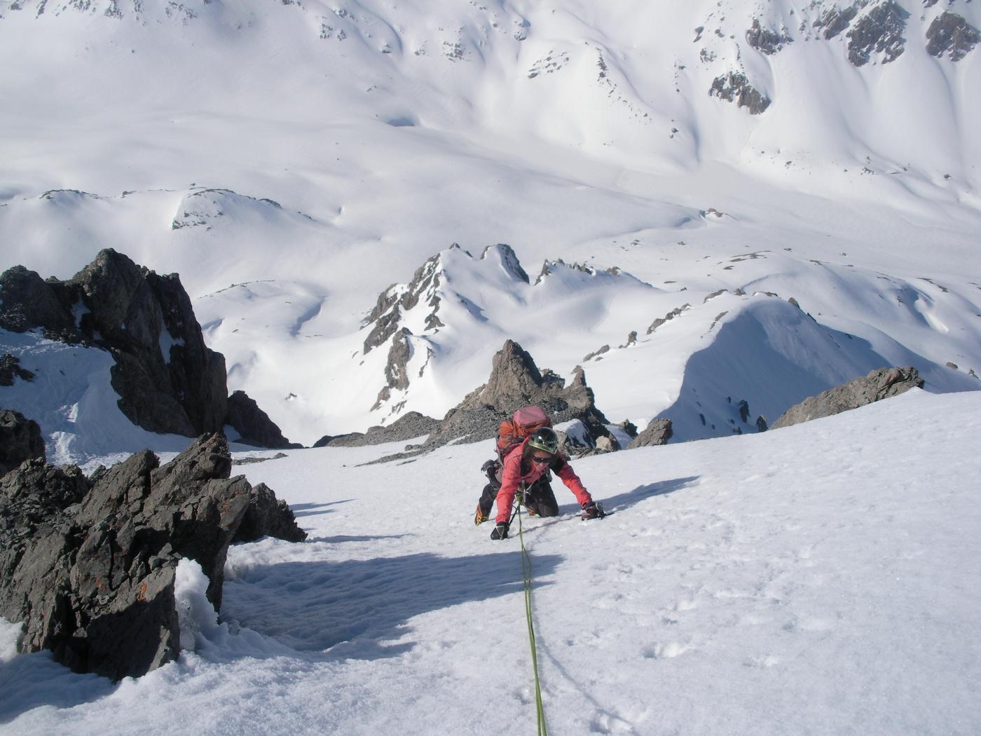 sullo scivolo finale sotto la croce..